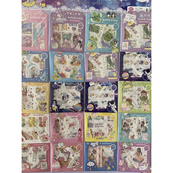 vỉ 20 gói dán hình 5D tuyệt đẹp.nhìu hình bất kỳ trong vỉ