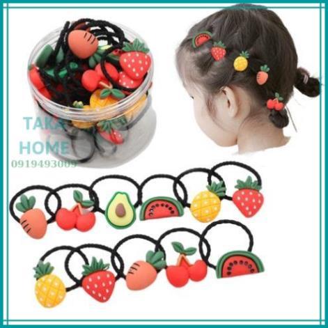 Hộp 30 Dây Cột Tóc Cho Bé Hoạt Hình Siêu Dễ Thương LỖI 1 ĐỔI 1