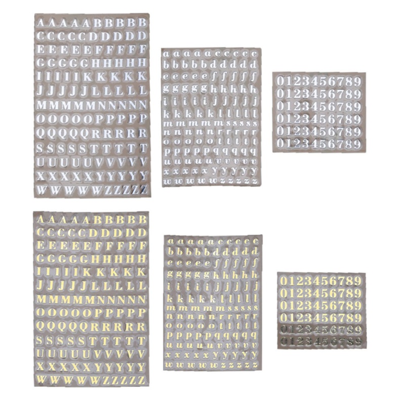 Miếng Dán Nhựa Resin Trong Suốt Hình Chữ Cái Và Số 3 Kiểu Dùng Trang Trí Diy