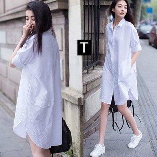 Váy sơ mi thụng nắp túi sau_tr05