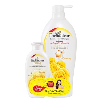 DẦU GỘI ENCHANTEUR CHARMING 650G TẶNG SỮA TẮM 150G