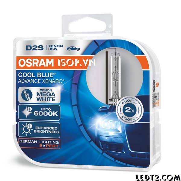 [LEDT2 ISOP] Đèn Xenon Osram Cool Blue Advance Xenarc 6000K [Bảo hành 3 năm] [SL: 1 Cái]