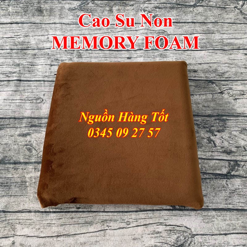 Nệm Ngồi Cao Su Memory Foam RIPPAL 40x40x5cm Cao Cấp - Siêu Êm Ái, Thoải Mái Dùng Cho Văn Phòng, Ghế Gỗ