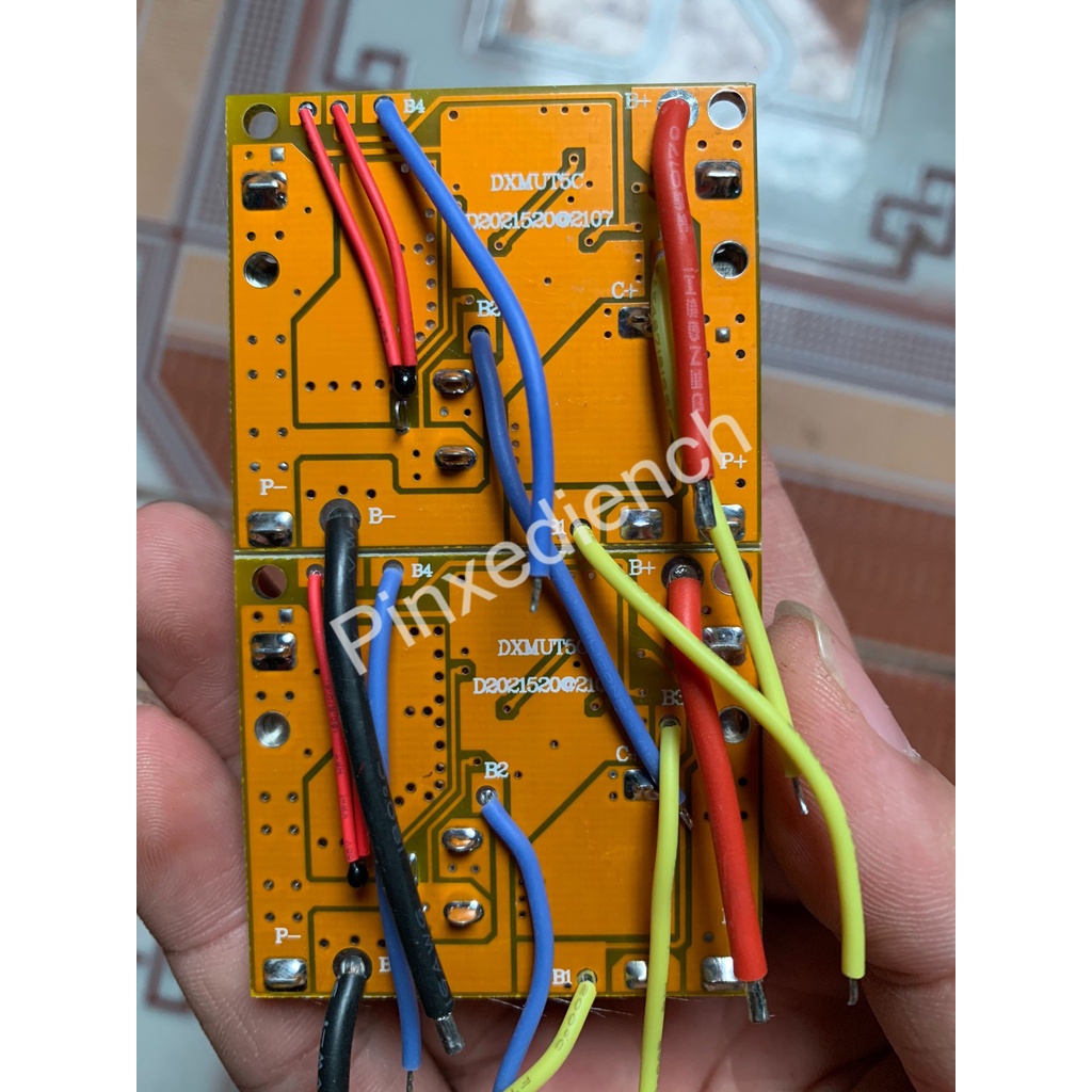 Mạch pin Makita 5S 18V - 21V 60A, giắc DC, sạc và bảo vệ pin Li-ion 18V - 21V