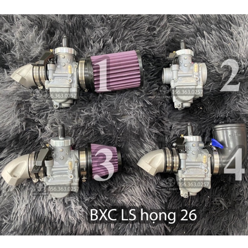 Bình xăng con No LS 135  (họng 26 ) lắp wave dream Sirius Exciter 135 + co cao su chống rách + Lọc trụ KN + Lọc bánh ú