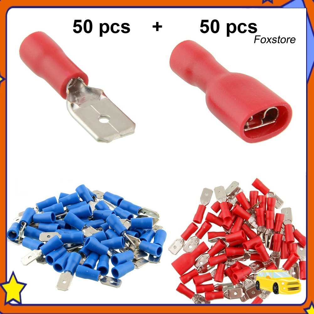 Set 50 cặp đầu nối dây cáp cách điện