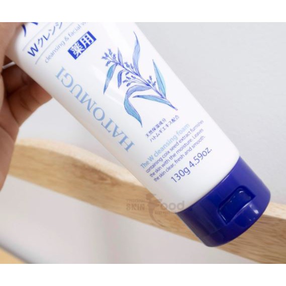 Sữa Rửa Mặt Tẩy Trang Và Làm Sáng Da Hatomugi Cleansing & Facial Washing 130g | BigBuy360 - bigbuy360.vn