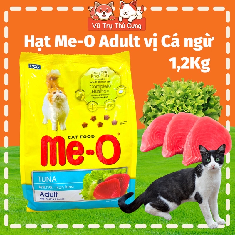 Thức ăn hạt Me O cho Mèo Vị Cá ngừ, Cá hồi, Hải sản