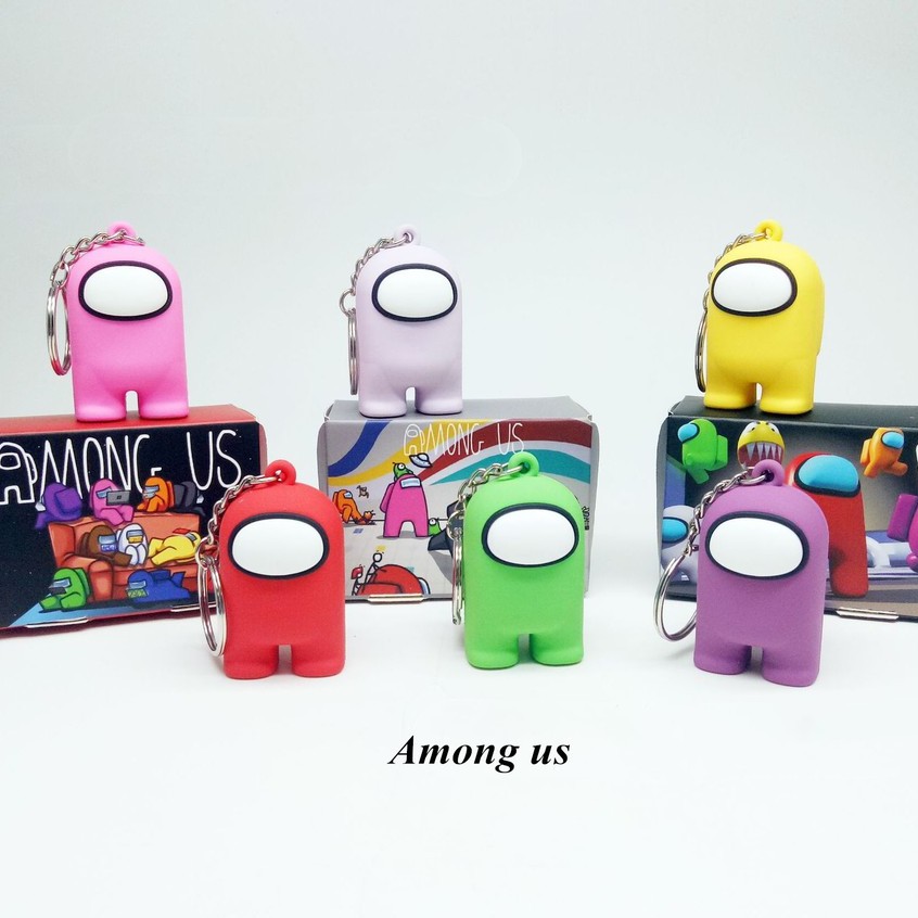 Móc chìa khóa hình nhân vật trò chơi  quà tặng Giáng sinh dễ thương