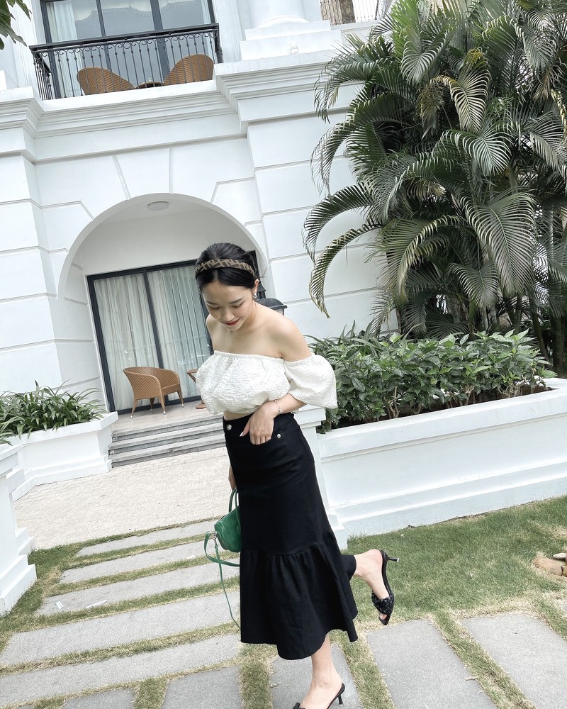 Chân váy bò HERZIGMADE dáng đuôi cá Gem skirt - Q1323