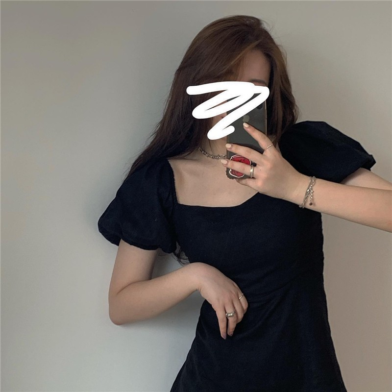 Đầm Xiaozhainv Tay Phồng Ôm Dáng Xinh Xắn Cổ Điển Kiểu Pháp Dành Cho Nữ | BigBuy360 - bigbuy360.vn