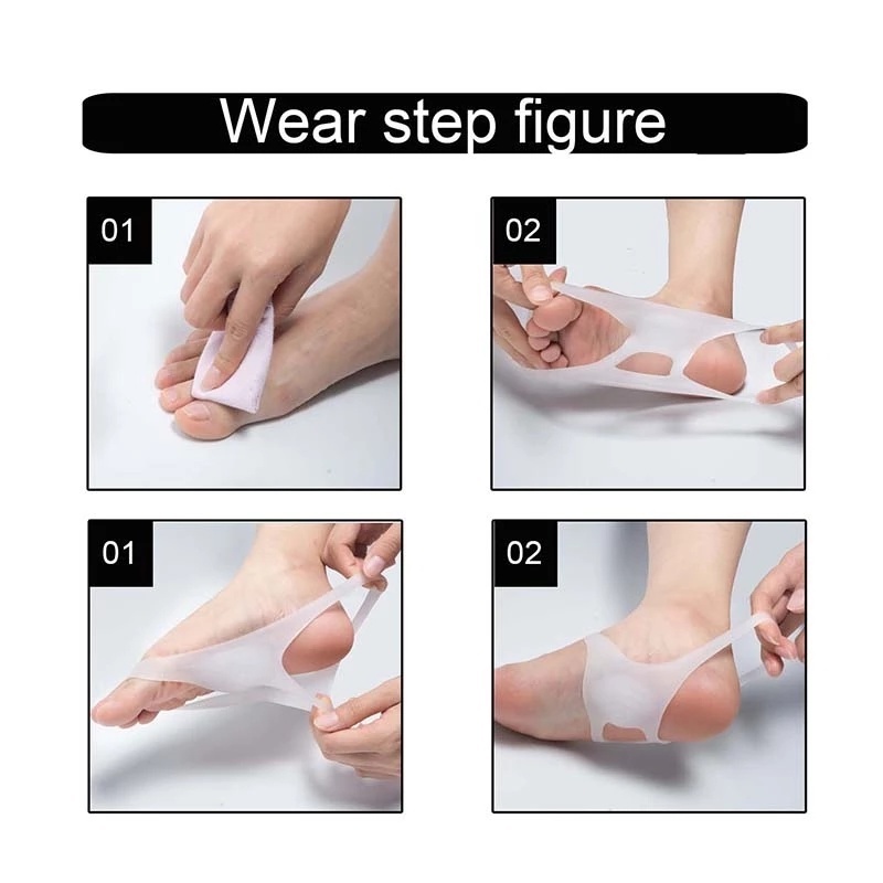 1 Cặp Đệm Silicone Lót Giày Hình Chữ O Chỉnh Hình Bàn Chân Giảm Đau Dành Cho Nam Và Nữ