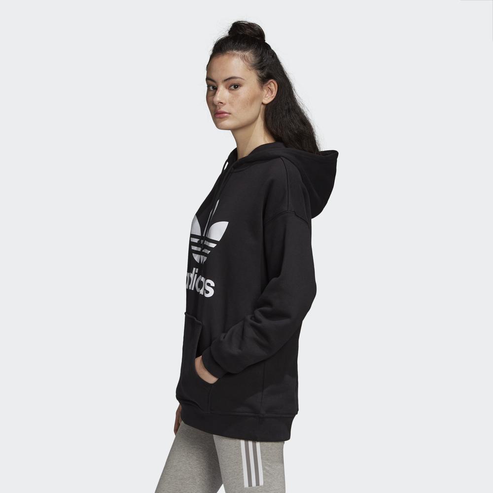 Áo Hoodie adidas ORIGINALS Nữ Áo hoodie Ba Lá adidas Adicolor Màu đen FM3307