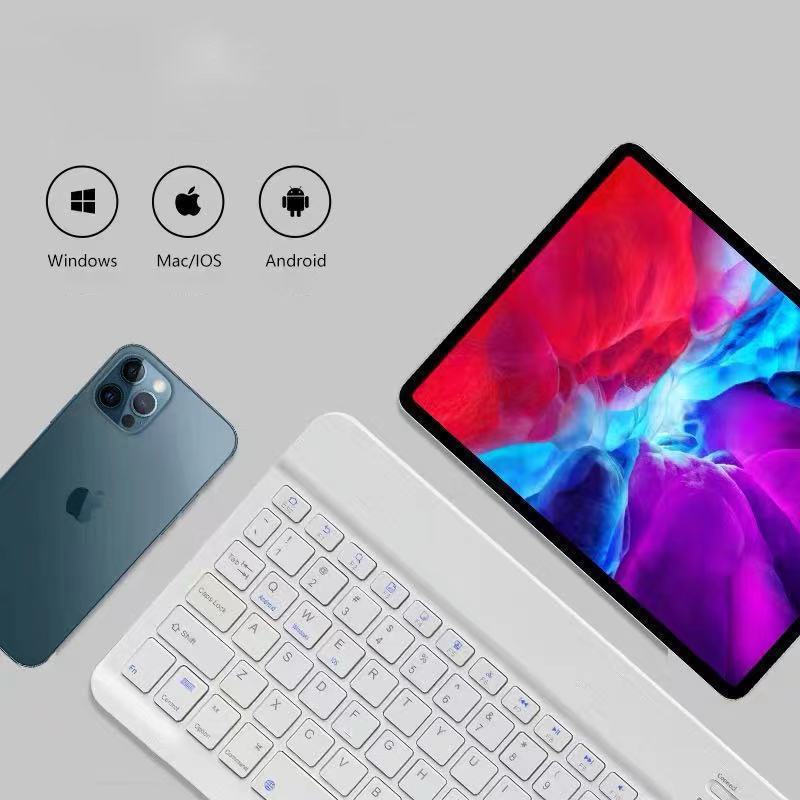 Bàn phím không dây bluetooth  mini HP 10 inch/ chuột không dây cho điện thoại nhiều màu sắc tùy chọn
