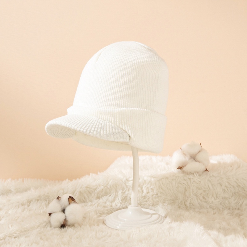 Mũ Dệt Kim Bảo Vệ Tai Màu Trơn Chống Gió Thời Trang Thu Đông Cho Bé