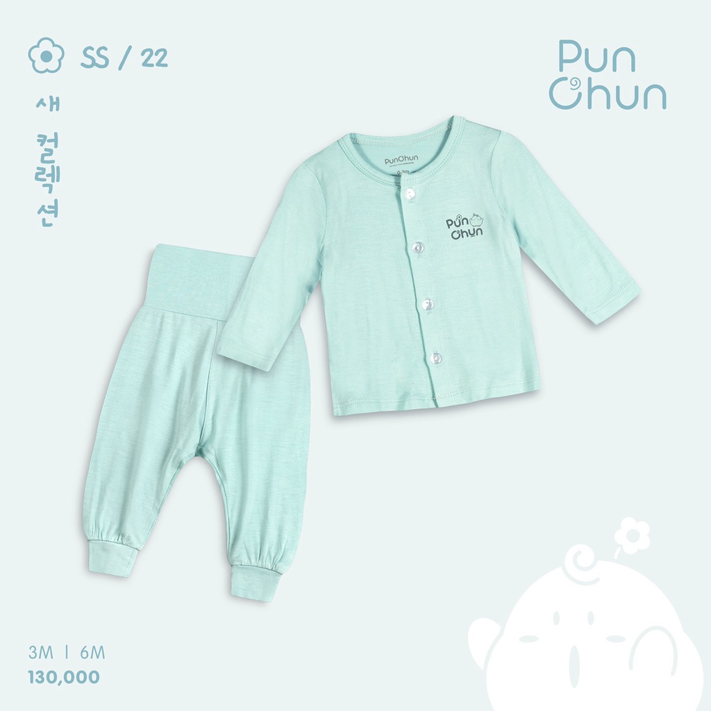 [ PUNCHUN 2022 ] Bộ dài cúc giữa sơ sinh D03