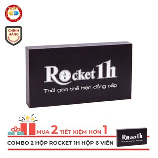 (COMBO 2) Rocket 1h giúp cải thiện sinh lý nam (2 hộp 06 viên)