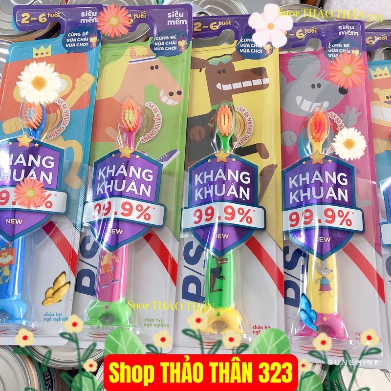 Bàn Chải Đánh Răng Siêu Mềm Cao Cấp P/S Trẻ Em Từ 2 - 6 Tuổi (Giao Màu Ngẫu Nhiên)