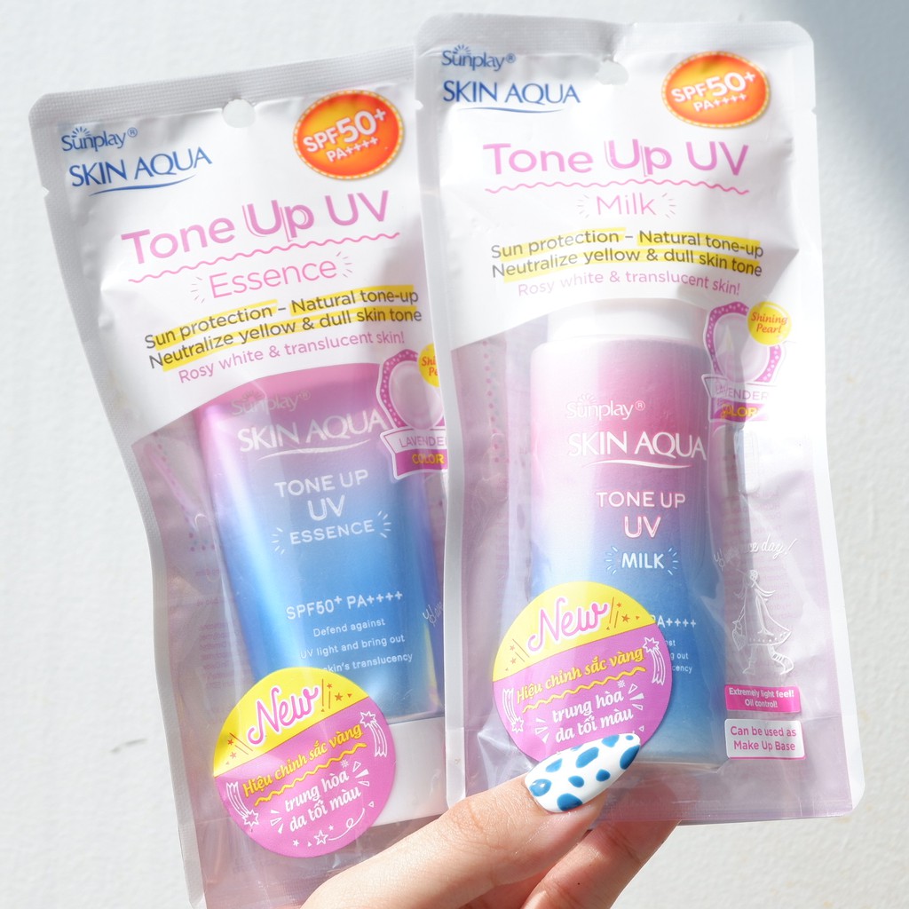 Kem chống nắng Sunplay Skin Aqua dạng tinh chất và sữa Tone Up UV SPF50+PA++++ 50g/80g chính hãng Nhật Bản NPP Shoptido