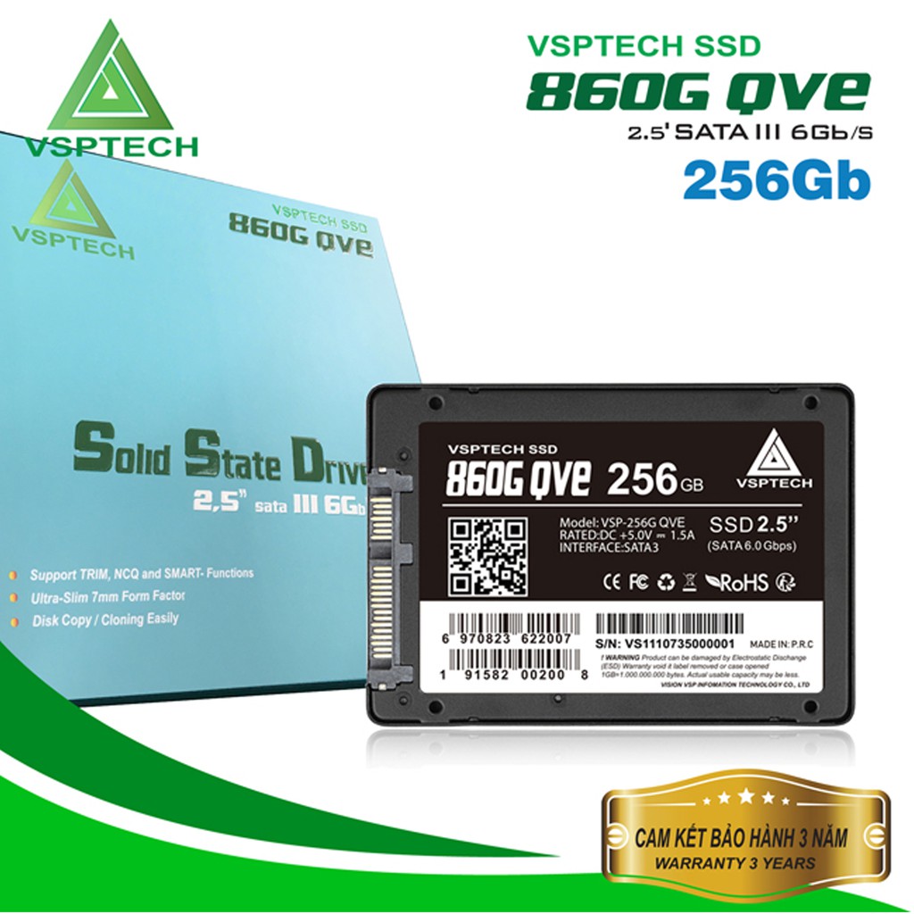 Ổ cứng SSD VSPTECH 860G QVE 256GB | BigBuy360 - bigbuy360.vn