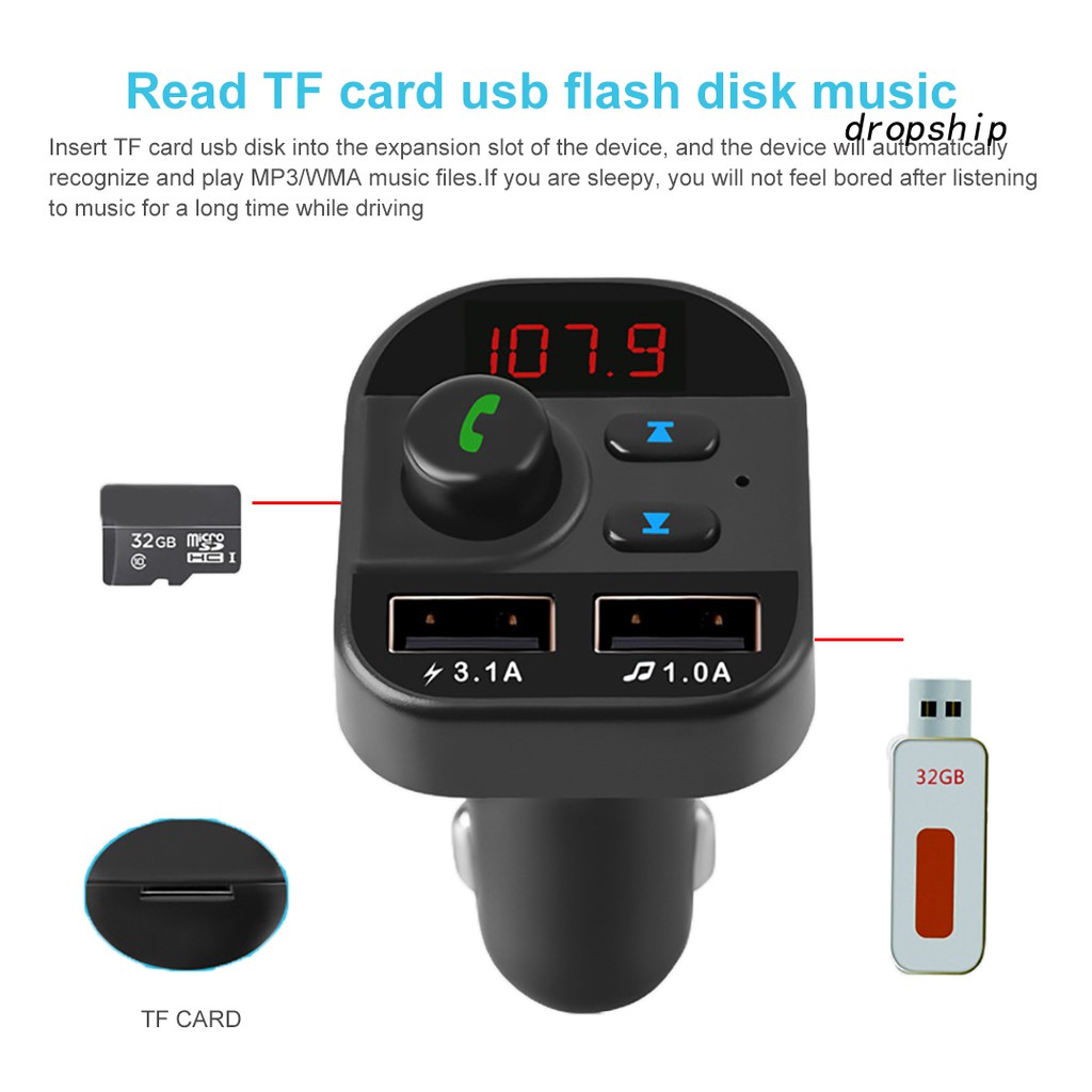 Máy Nghe Nhạc Mp3 Trên Xe Hơi Có Cổng Sạc Usb