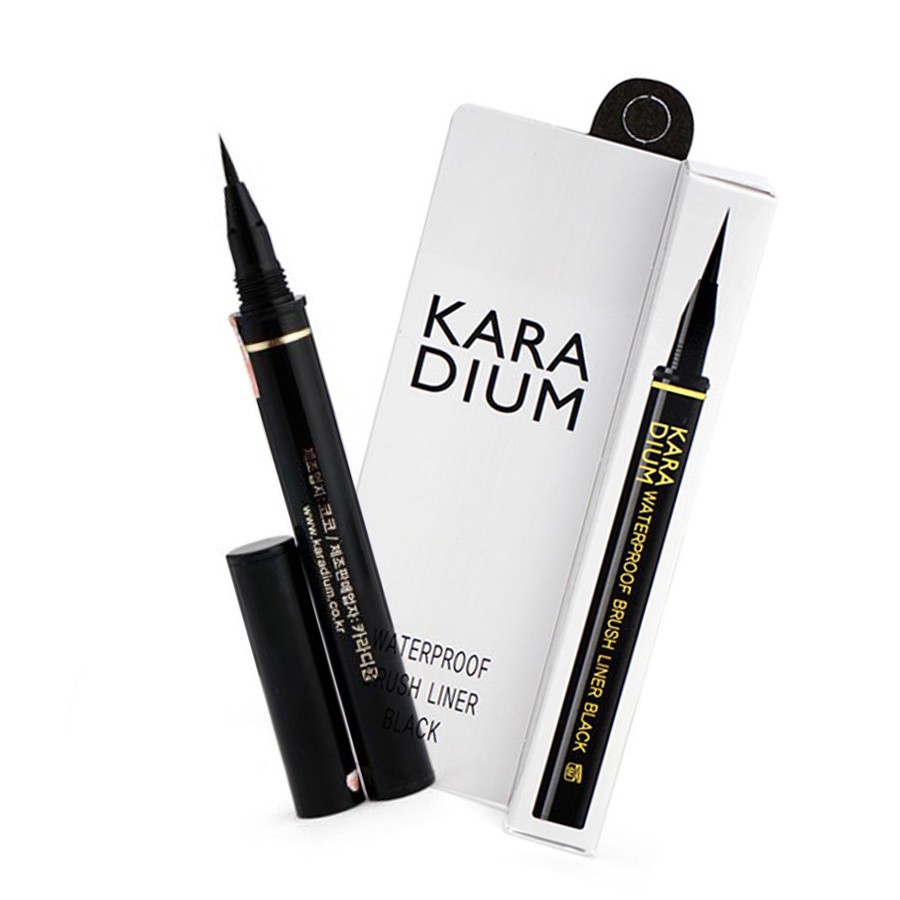 Bút dạ kẻ mắt Karadium Waterproof Brush Liner Black, Kẻ mắt chống trôi ,chống thấm nước - Mị Đẹp Authentic | BigBuy360 - bigbuy360.vn
