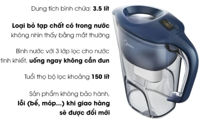 Bình lọc nước MIDEA QC1548-A