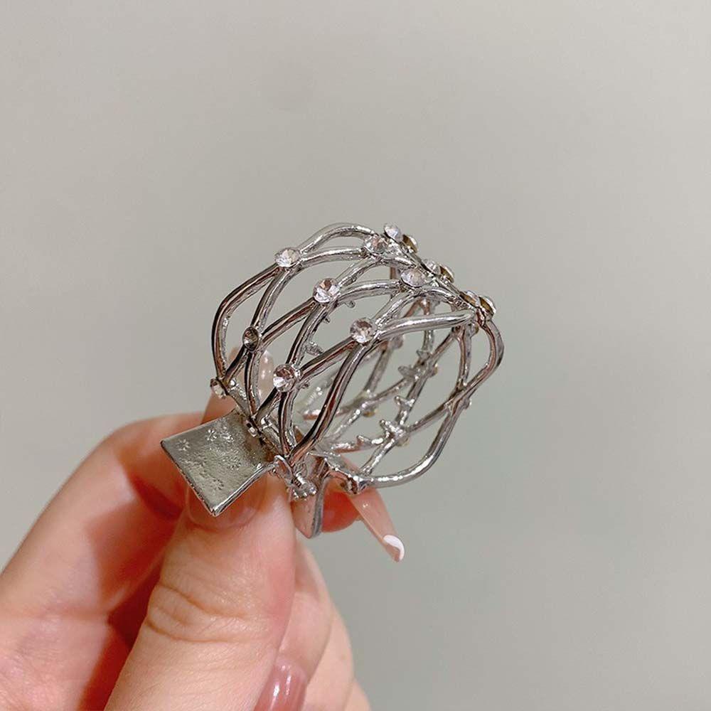 JARRED Kẹp Tóc Càng Cua Đính Đá Kiểu Dáng Hình Học Dễ Thương Cho Nữ