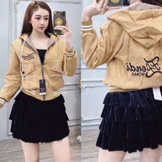 Áo khoác phi xà cừ túi nắp hàng đẹp