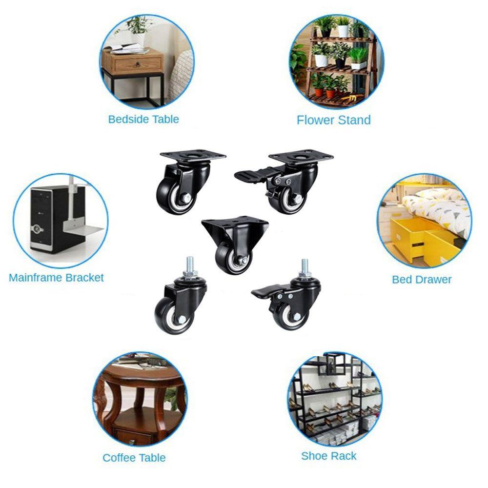 GOGOUP Bánh Xe Đẩy Có Thể Xoay 360 Độ Thay Thế Cho Nội Thất Văn Phòng