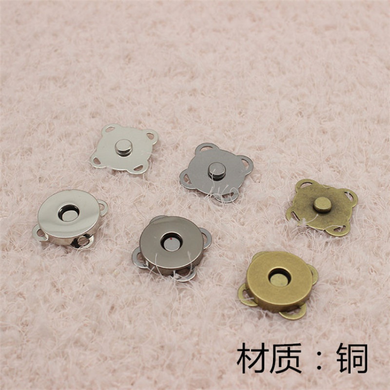 10 Nút Nam Châm Hình Hoa Mận Bằng Kim Loại Cho Túi Xách