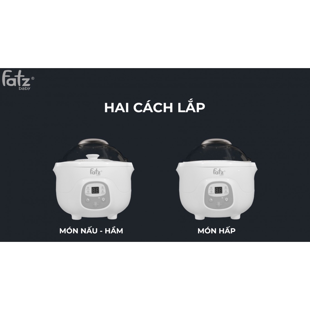 Nồi hầm cách thuỷ thông minh Fatz Baby STEW 1 FB9107ZT 0,7 lít