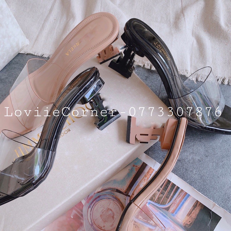 DÉP CAO GÓT QUAI TRONG LOVIIECORNER GÓT 9CM- DÉP GUỐC CAO GÓT 9P - GUỐC QUAI TRONG GÓT KIỂU THỜI TRANG D200358