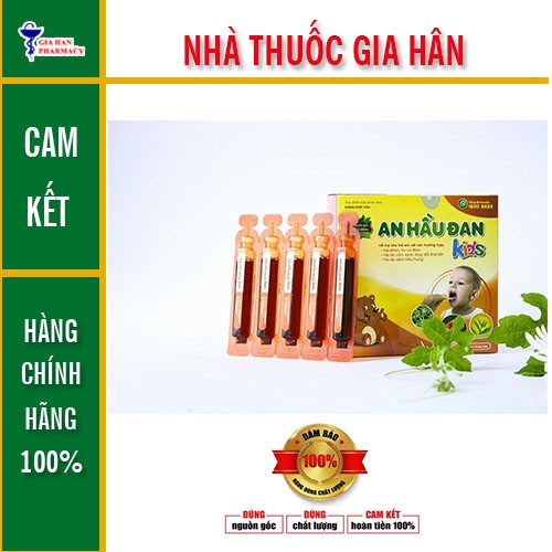 An hầu đan kids dành cho trẻ bị viêm họng amidan hộp 10 ống