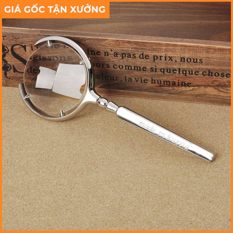 Kính Lúp 60mm Cầm Tay Phóng Đại 8 Lần ( Made In Russia )❤️FREESHIP❤️