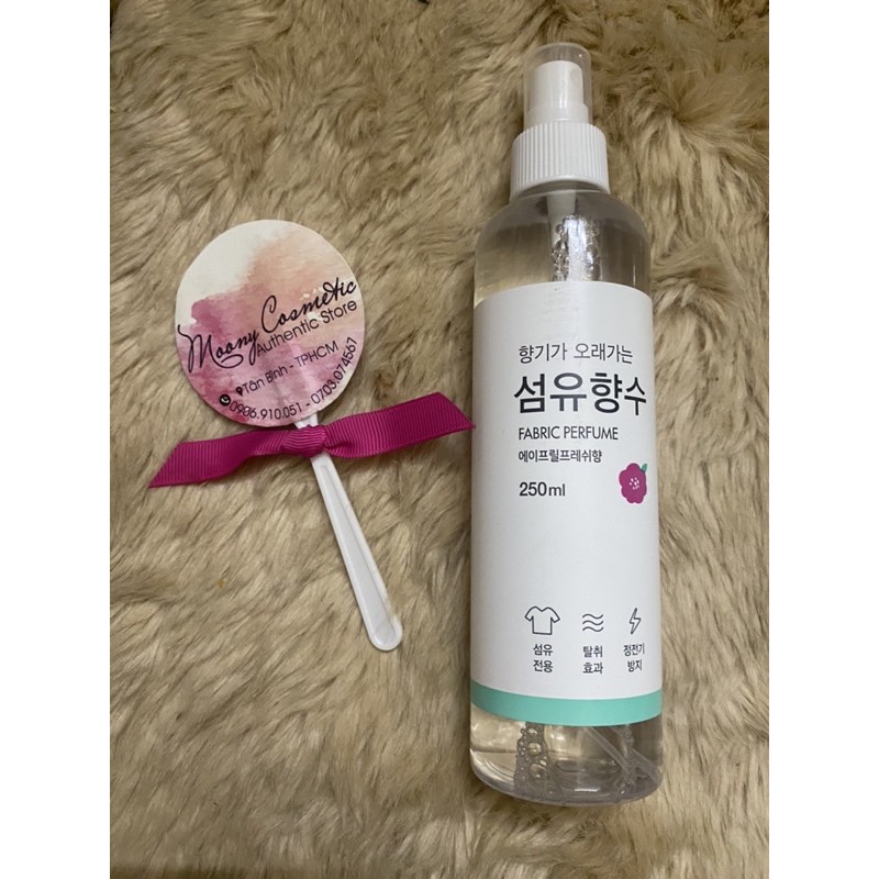 Xịt thơm quần áo Hàn Quốc 30ml/200ml/250ml April Fresh/Honey Peach/Cotton Blossom/Cotton Jasmine
