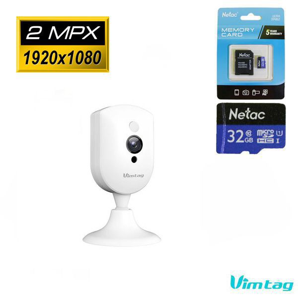 [Mã 11ELSALE hoàn 7% đơn 300K] CAMERA VIMTAG CM2 FULL HD 1080P 2.0 MPX, MODEL 2020 TẶNG THẺ NHỚ 32G