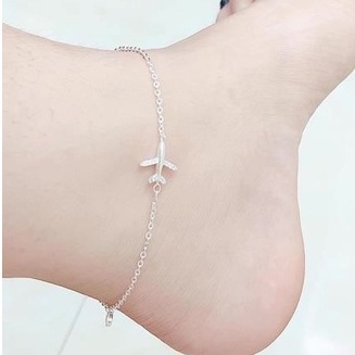 Lắc tay bạc lắc chân bạc thật DaLiA Jewelry lắc tàu bay cất cánh đáng yêu