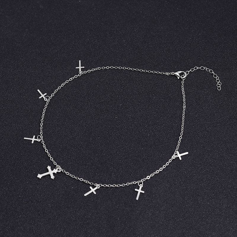 【YUKV】Dây Chuyền Hợp Kim Mặt Hình Thánh Giá Xinh Xắn Cho Nữ