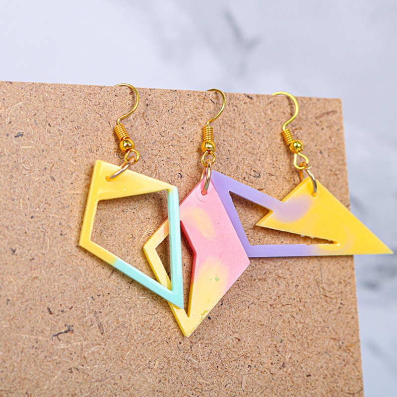 Khuôn Silicone Làm Bông Tai Hình Tam Giác