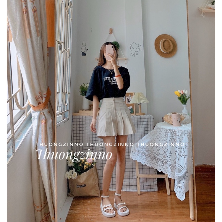 [Hàng chất lượng]Quần short Hàn Quốc thiết kế xếp li giả váy Quần đùi nhiều màu phong cách ulzzang | BigBuy360 - bigbuy360.vn
