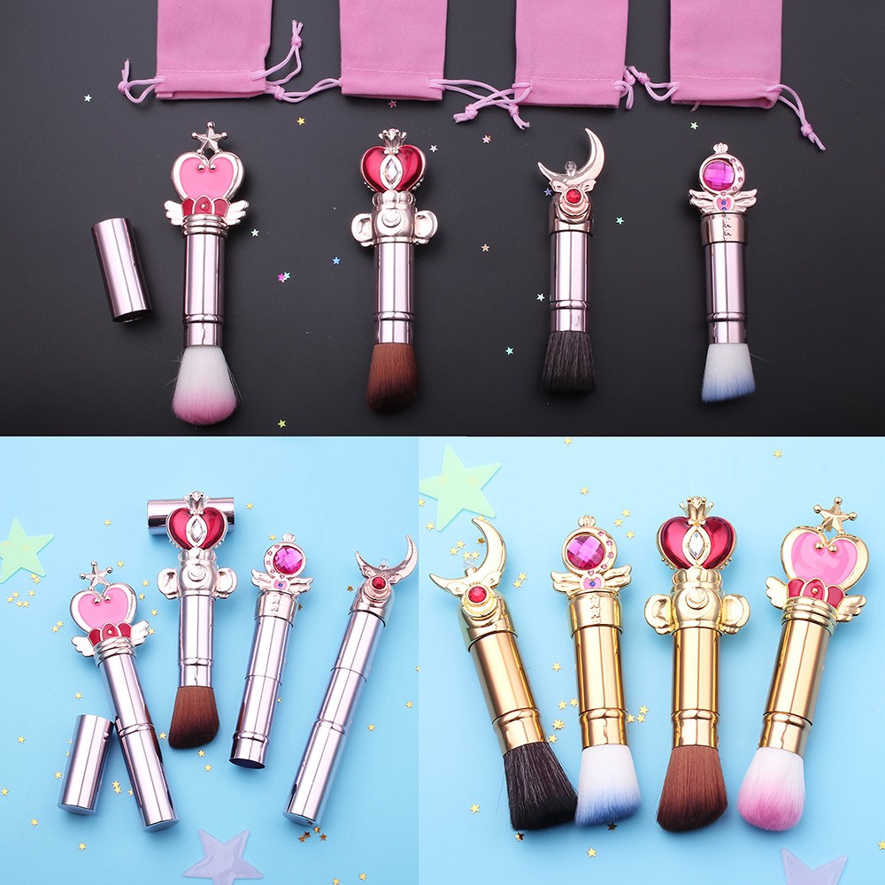 Cọ đánh phấn phủ/phấn má hồng trang điểm thiết kế theo anime Cardcaptor Sakura/Sailor Moon
