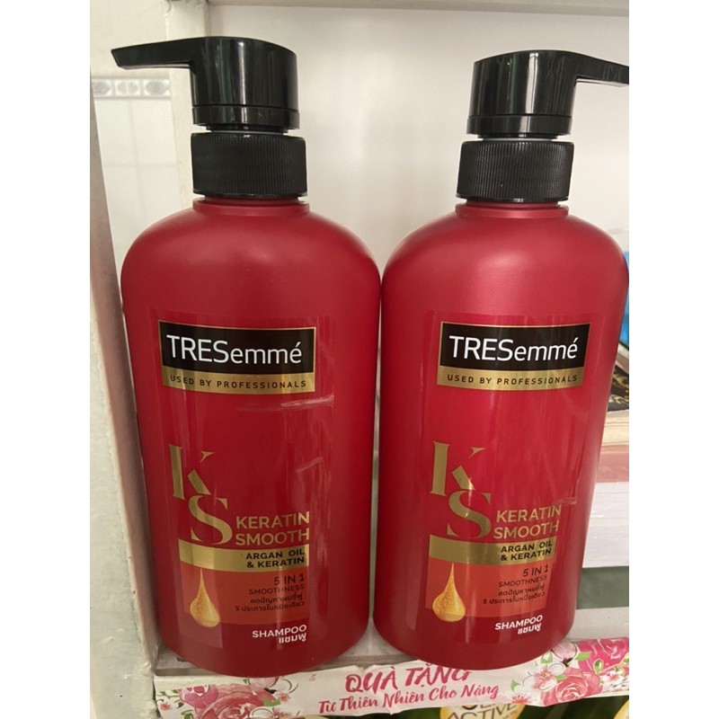 [Mã SR14MAY5 giảm 20K đơn 50K] Dầu gội TrEsemme keratin smooth (đỏ ) 450ml