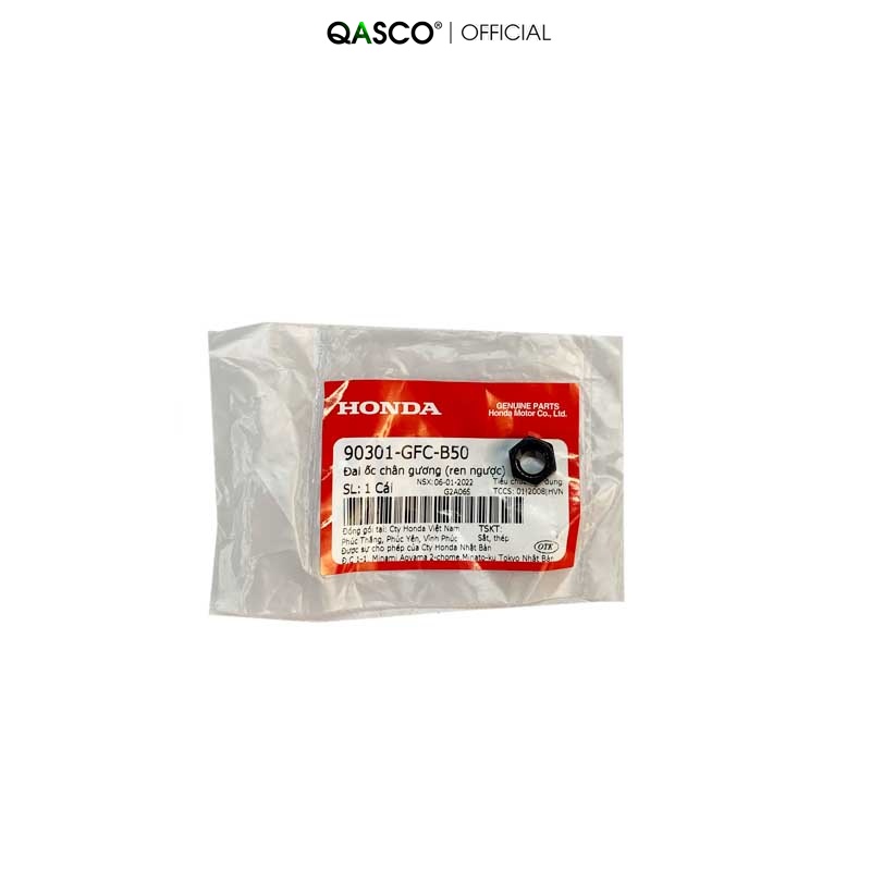 Đai ốc chân gương (ren ngược) HONDA dùng chung nhiều xe  QA(90301GFCB50) _( 687)