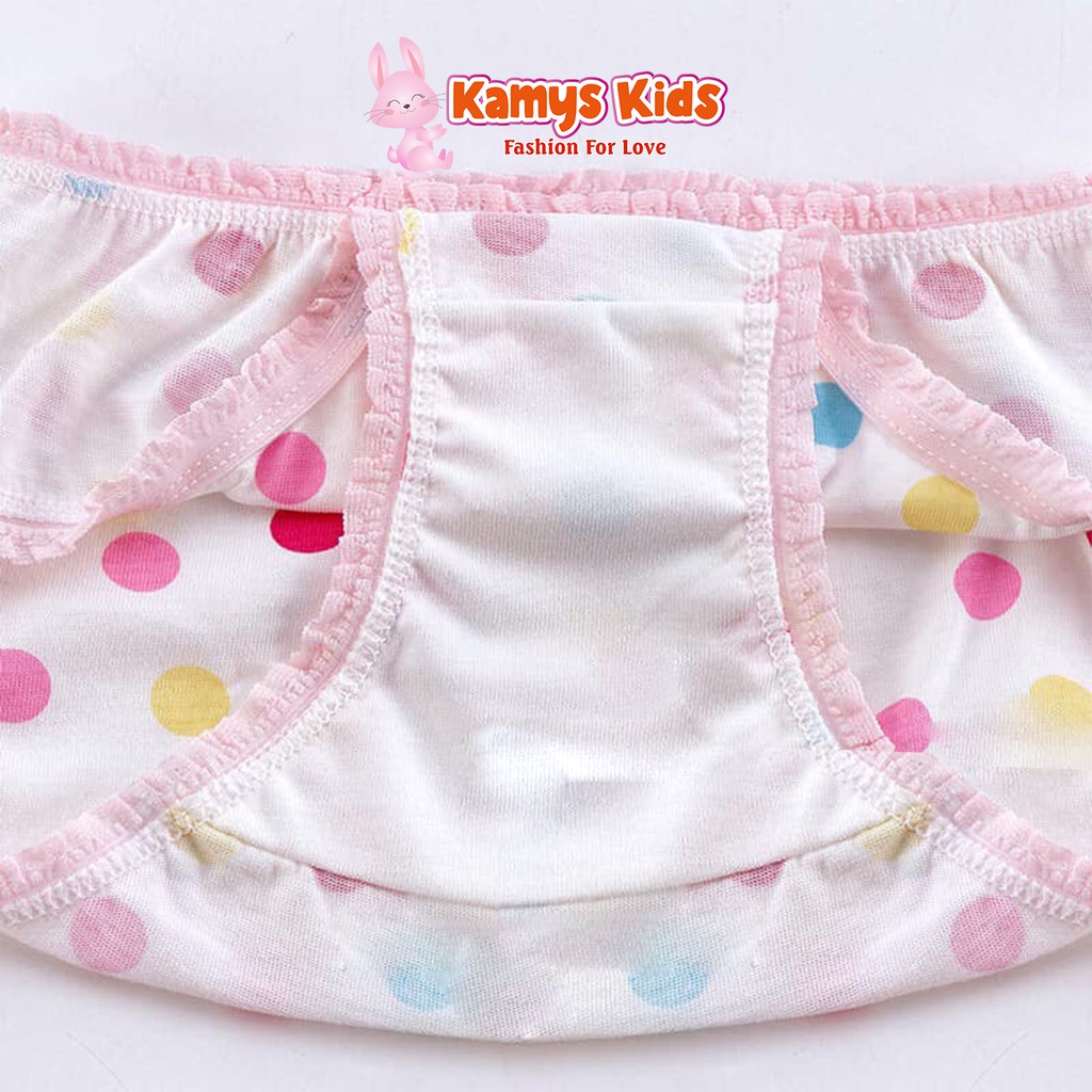 Quần chíp cotton trẻ em KAMYS KIDS xinh xắn dành cho bé gái từ 2-12 tuổi