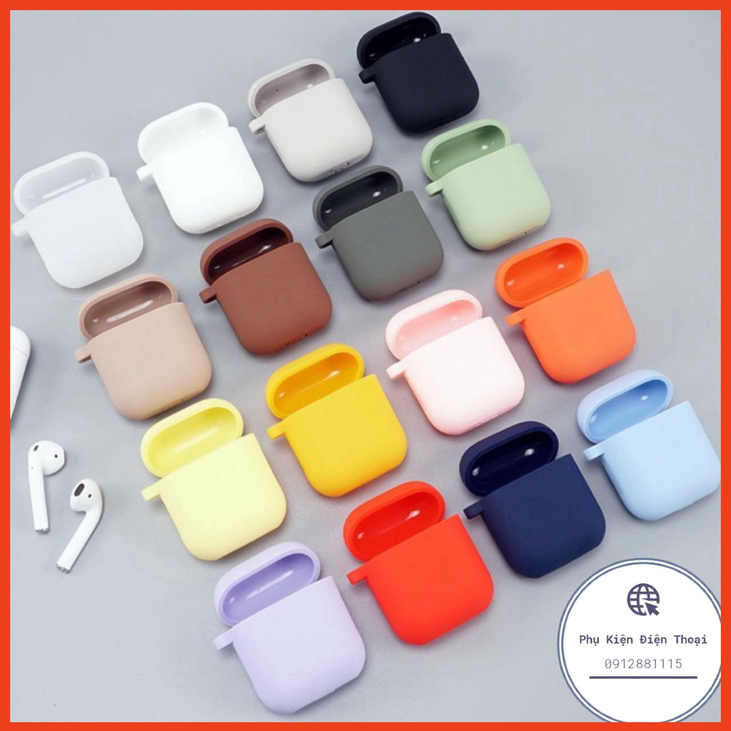 HÀNG LOẠI 1 18 màu thời trang Case airpod 1 2 Pro ( Airpods 3 )  Vỏ Bao silicon dẻo trơn đựng tai nghe không d