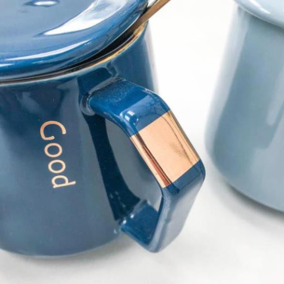 Ly Cốc Sứ Cafe 400ML Hiện Đại Hello Good- Ly Cốc Văn Phòng, Học Sinh, Quà Tặng Bạn Bè
