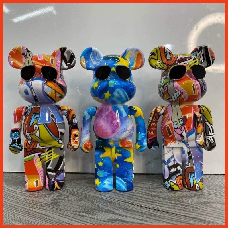 Loa Gấu BEARBRICK Bluetooth Hot 2022, Loa Gấu B5 Màu Loang Phối Siêu Ngầu - Nghe Nhạc Cực Êm Tai