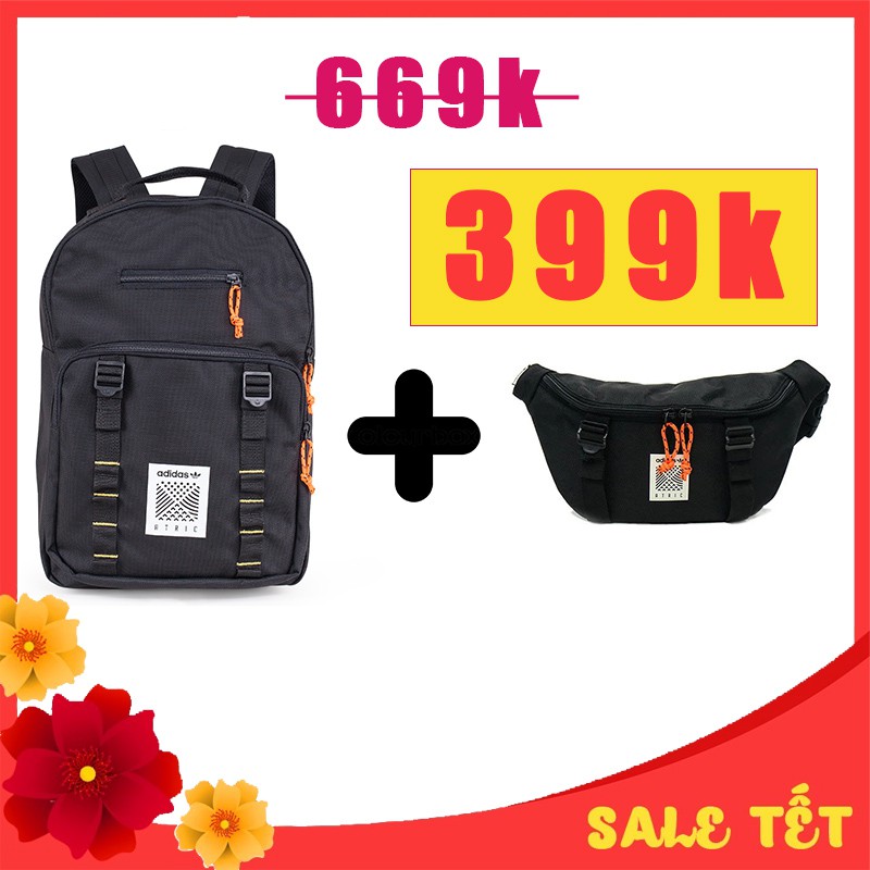 [COMBO Das ATRIC] Balo Laptop Das Atric + Túi bao tử đeo chéo Atric Bum bag