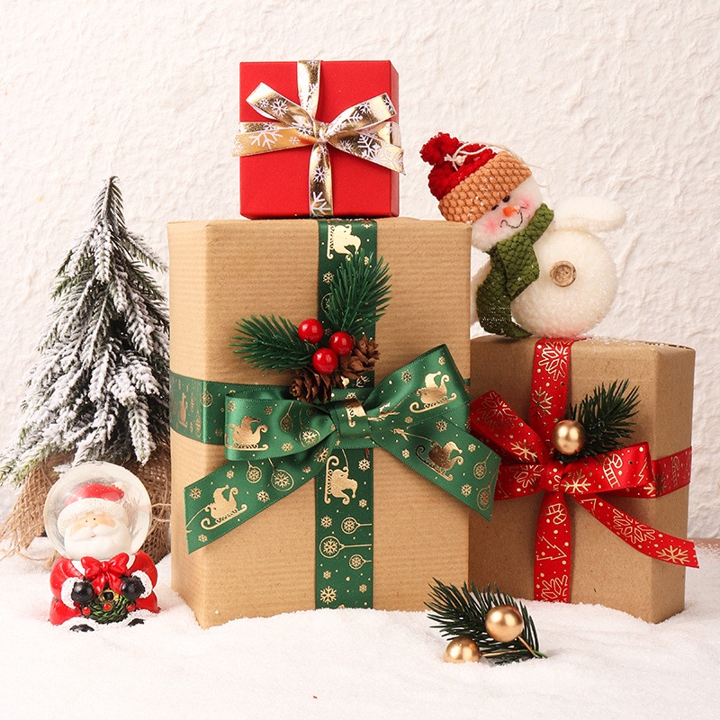 Ruy băng trang trí Noel, Giáng sinh - Dài 02 mét